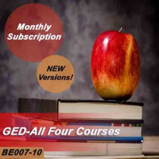 GED - All four GED courses - Monthly Subscription - NEW versions!