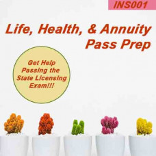 All States: Life Health & Annuity Insurance Pre-licensing Cram Course and Flash Cards Pass Prep ( 	INS001)